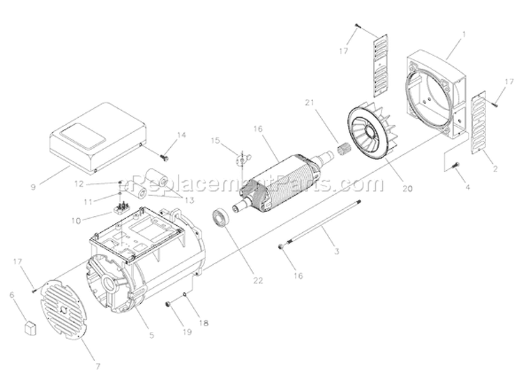 Page A Diagram and Parts List for 040212-0  Briggs and Stratton Generator